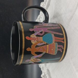 Laurel Burch Mug/Cup named Familia del Mundo  1988 Made in Japan